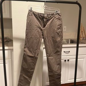 Caslon woman's olive green straight leg pant